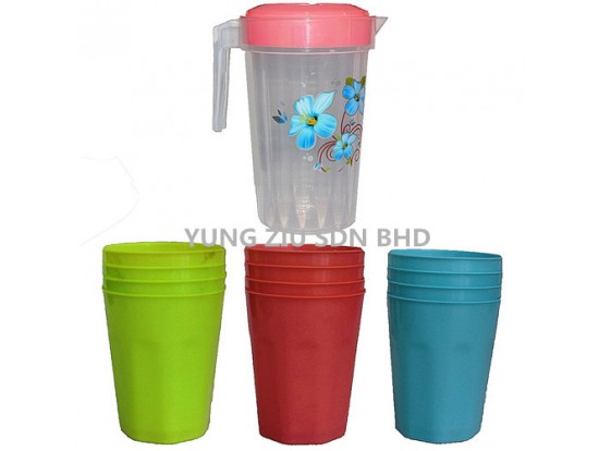 8802#PLASTIC JUG+4CUP